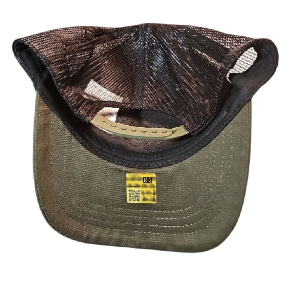Caterpillar CAT Equipment -Brown - Rubber Patch - Snapback Hat/Cap